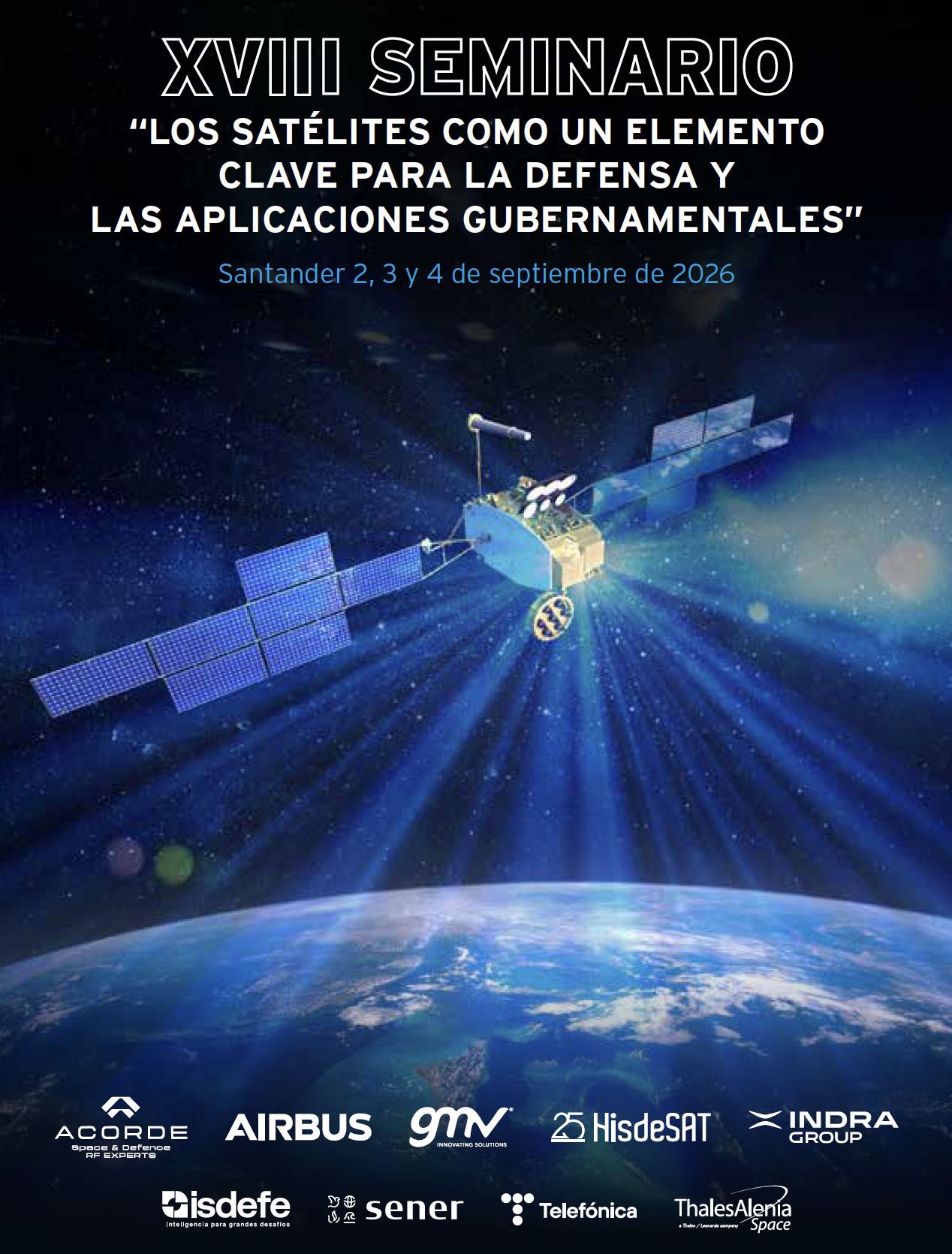 ACORDE co-organises SEMINARIO DE DEFENSA, which will bring together the leading military authorities, institutions and representatives of the Spanish space industry.