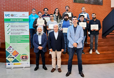 Manuel Lobeira, CEO of ACORDE, takes part in the Cátedra Chip Cantabria microcredentials diploma ceremony